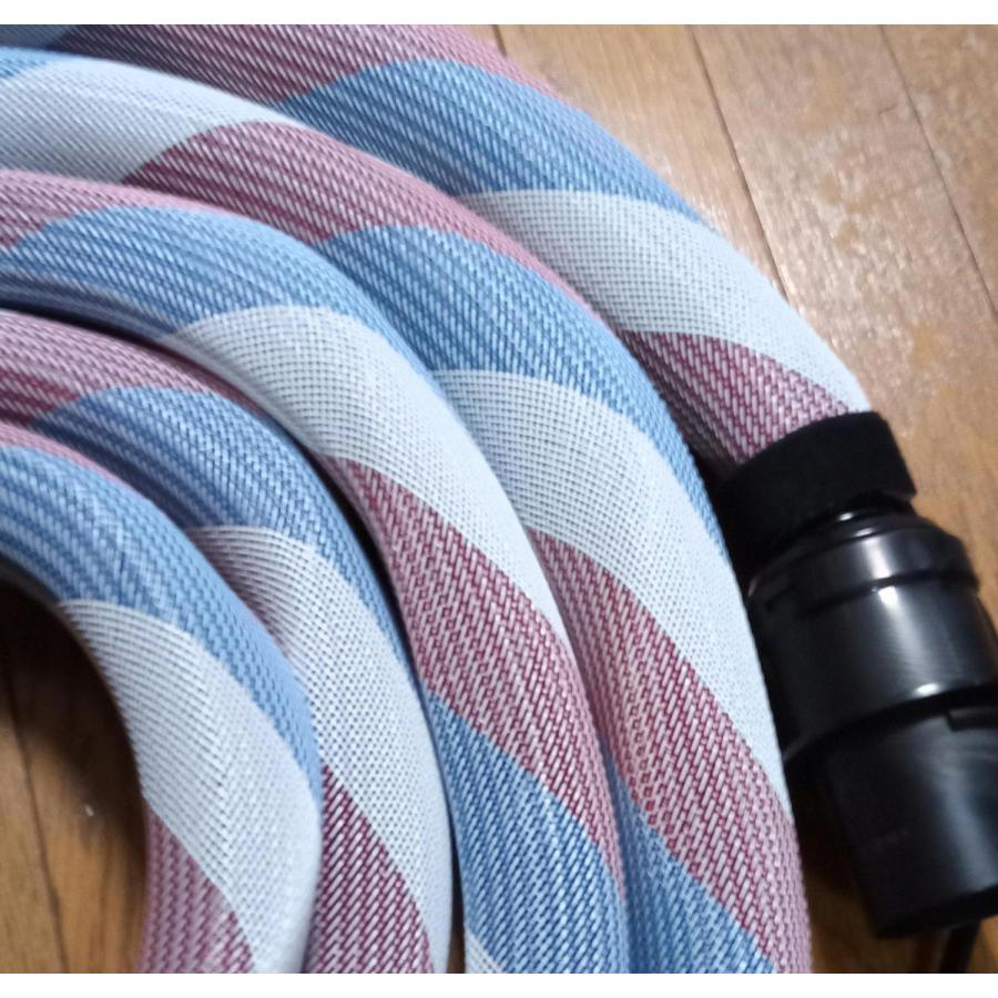 集塵用ホースカバー5m仕様フレンチスパイラル マジックテープ2個付