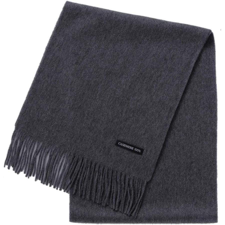 贅沢品 マフラー 100 カシミヤ ピュア バイヤー Buyer 全色 メンズ Ft30 チャコールグレー 大判 厚手 無地 レディース カシミア 財布 帽子 ファッション小物