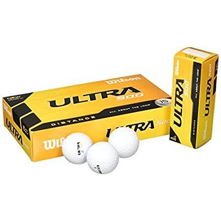 Wilson ウイルソン Toshiro3号店のwilson ウイルソン ゴルフボール Ultra 500 Distance ホワイト 15p 並行