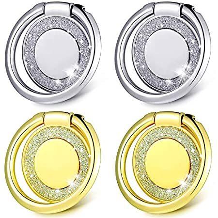 特別セール品 キラキラ光る携帯電話リングホルダー メタルフィンガーキックスタンド ユニバーサルタブレットやスマートフォン用 キラキラ電話リングスタンド 360度回転 スマホスタンド