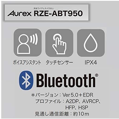 東芝 完全ワイヤレスイヤホン Bluetooth5.0対応 IPX4防水 Aurex RZE-ABT950(KM) ガンメタリック(ブラック)｜toshiro14｜03