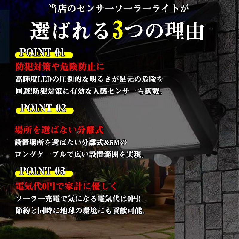 128LED ソーラーライト センサーライト人感センサーライト 屋外