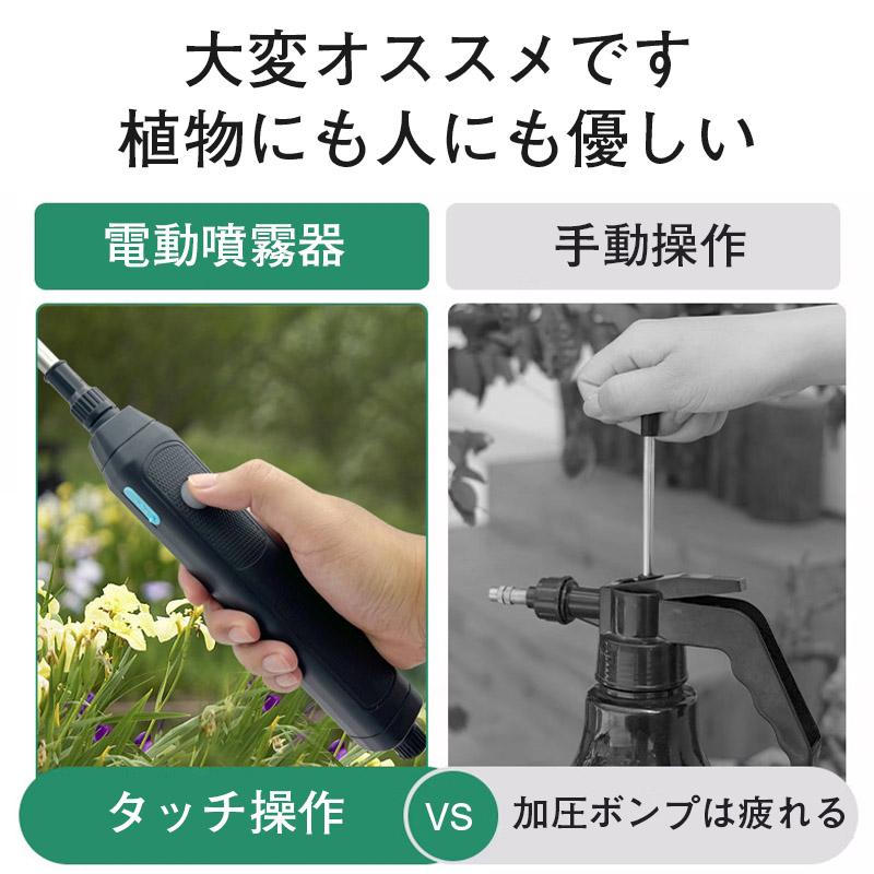 即納／噴霧器 充電式 電動 噴霧機 ノズル 自動 霧吹き 観葉植物 葉水