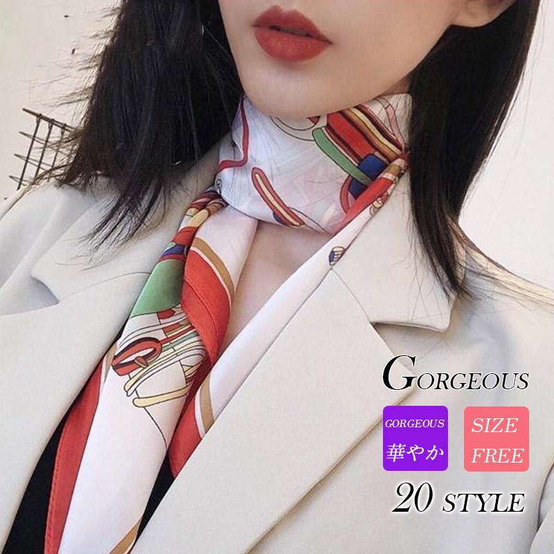 送料無料 スカーフ 大人気 着こなし ワンポイント巻き方 首元 レディース Scarf 正方形 大判 ストール ネックスカーフ Tsln0nssj06 畠山商事 通販 Yahoo ショッピング