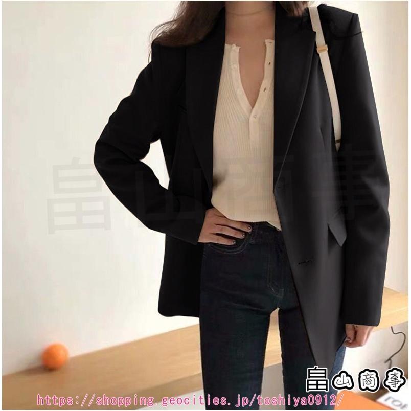 テーラードジャケット スーツジャケット レディース ゆったり アウター