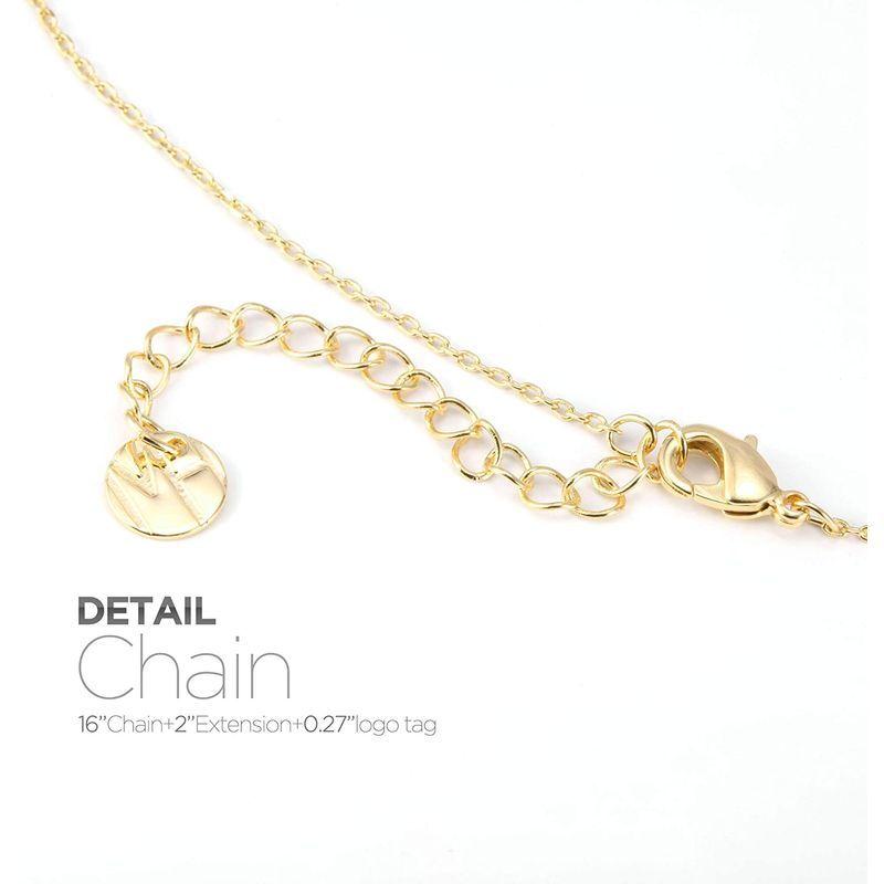 値引 MUSTHAVE Cactus 18K Rose/White/Yellow Gold Plated Dainty Opal Necklace ネックレスチェーン