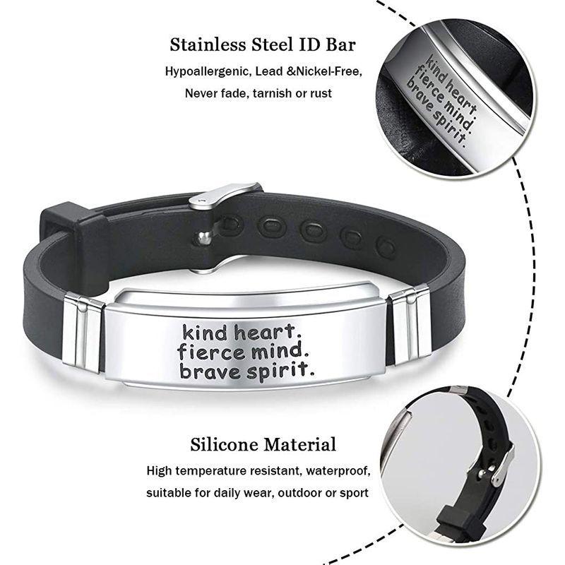 Inspirational Graduation Bracelets for Women Men- Stainless Steel Mant