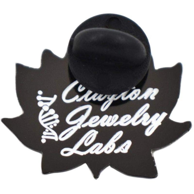人気カラーの Hard Flower Lotus Labs Jewelry Clayton Enamel (Silver/Black) Pin Lapel ブローチ