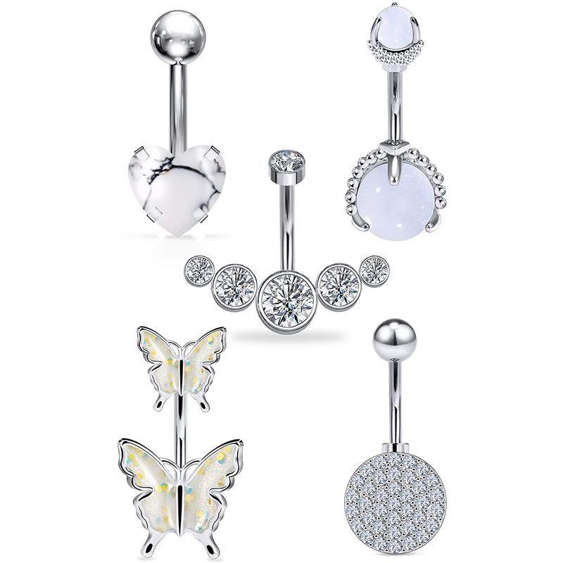 後払い手数料無料 Rings Belly Ring Button Belly Goerhsjie Belly Pierc Belly Rings Button ボディー Www Oroagri Eu