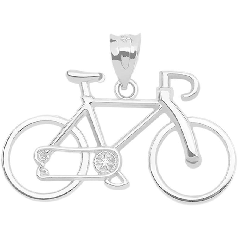 【即出荷】 925 Sterling Silver Bicycle Sports Charm Bike Pendant ペンダントヘッド、チャーム