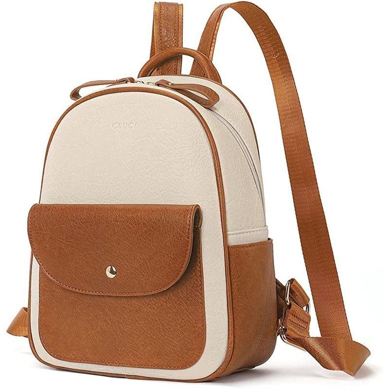 【12月スーパーSALE 15％OFF】 Purse Backpack Womens CLUCI Vegan Cute Designer Fashion Small Leather ハンドバッグ