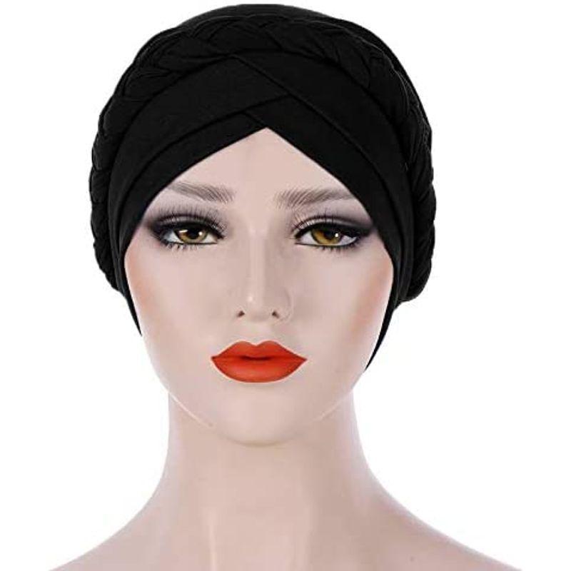 格安 Hats Turban Silky Braid Hijab Fxhixiy for C Beanies Chemo Cancer Women その他帽子