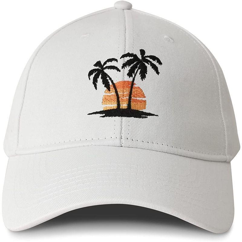 買い物三昧 Palm Tree Embroidered Baseball Cap for Women Men Girl， Summer Beaches  アウトレット最激安-ssl.daikyogo.or.jp