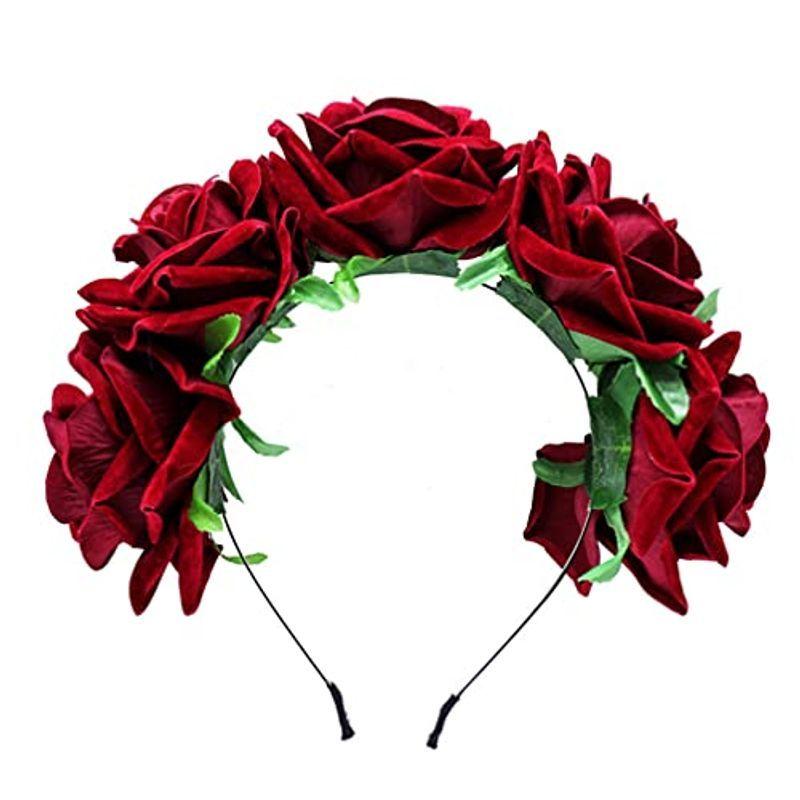 内祝い】 The of Day Lurrose Dead Part Crown Flower Rose Mexican Headband Flower  その他帽子 - hml.cestaja.com.br