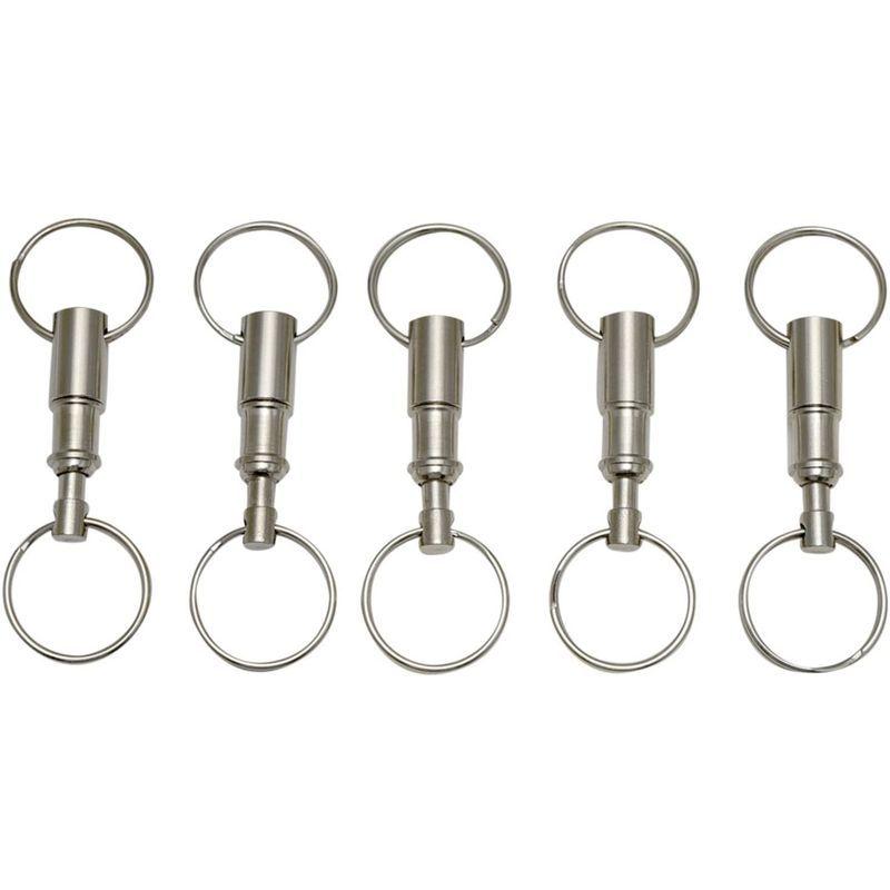 驚きの安さ eBoot Detachable Pull Apart Key Rings Keychains (5 Pack) キーホルダー、キーリング