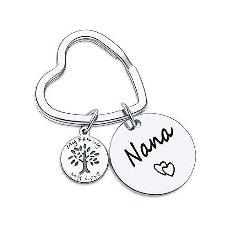【祝開店！大放出セール開催中】 Day Mothers for Gift Grandma New 7RVZM Gift Stepmo Gift Ever Nana Best キーホルダー、キーリング