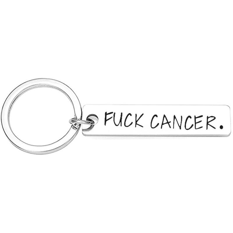 贅沢 Women for Gifts Cancer Encouragement Men Key Inspirational Cancer Fuck キーホルダー、キーリング