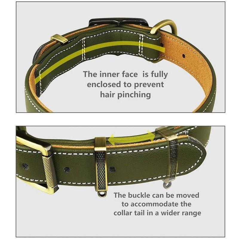 日本売れ筋 Chede Basic Classic Padded Leather Dog Collars Hair Clip Proof Dog Col 公式 送料無料 Autorepairapp Com