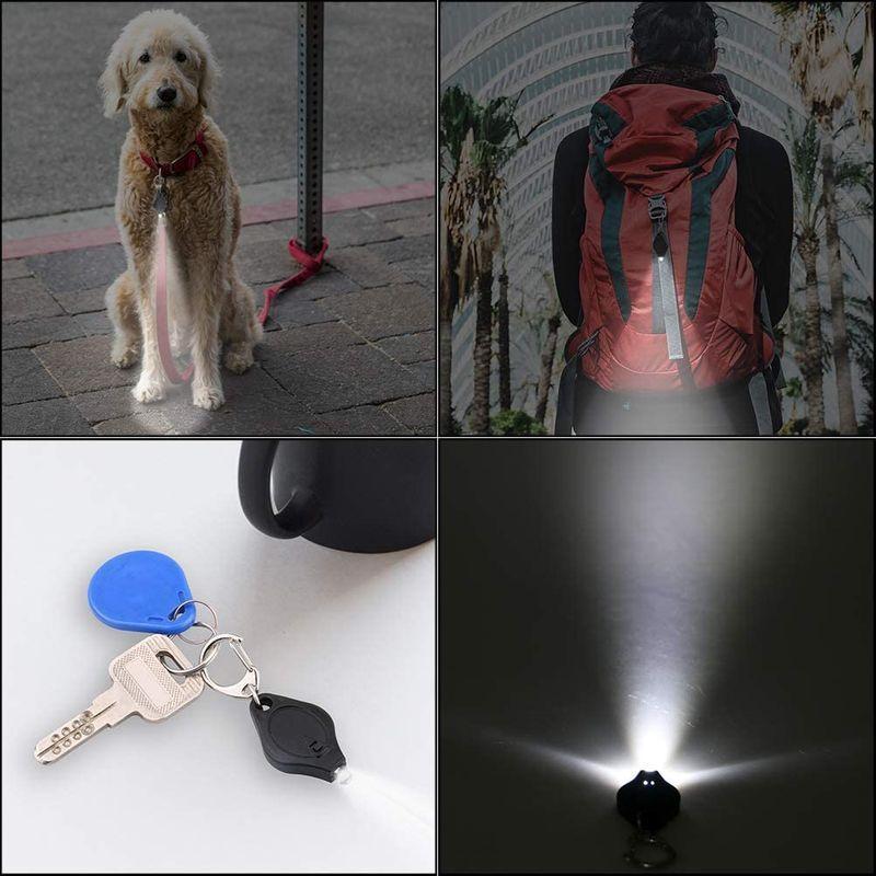 20 Packs Keychain Flashlight Mini LED Light Ultra Bright Key Ring Ligh｜toshizou-netstyle｜05