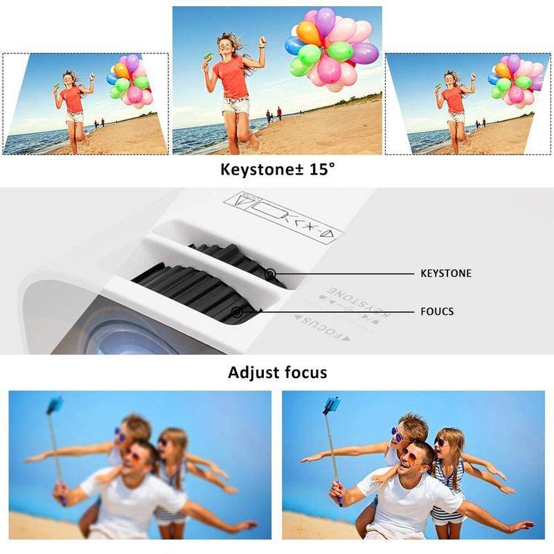 Mini Portable Movie Projector 1080P-Supported - Jimwey Full HD Outdoor