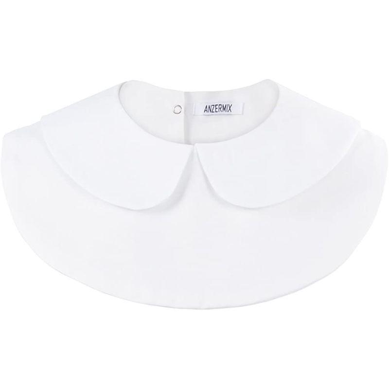 人気カラーの ANZERMIX Womens Detachable Blouse Half Shirts (White,One Size) その他シューズ