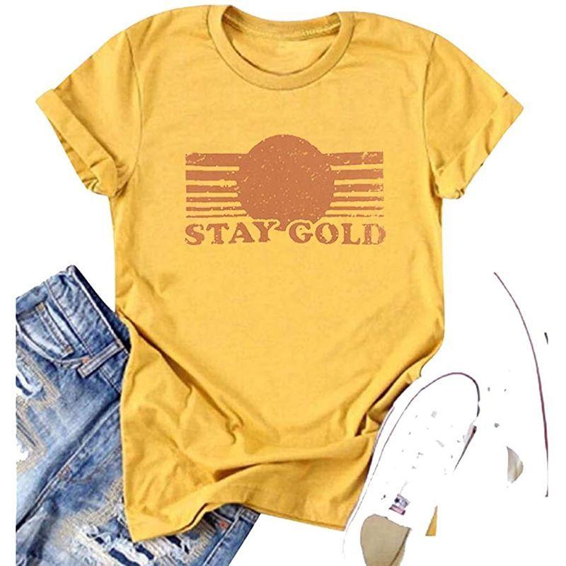 【ついに再販開始！】 Graphic Saying Funny Vintage Shirt Ponyboy Gold Stay T Outsi The Shirt その他シューズ