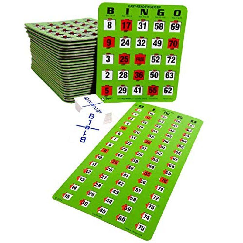 無料配達 Shutter Finger-Tip Read Easy - Games Regal Slide M with Set Bingo Card ボードゲーム