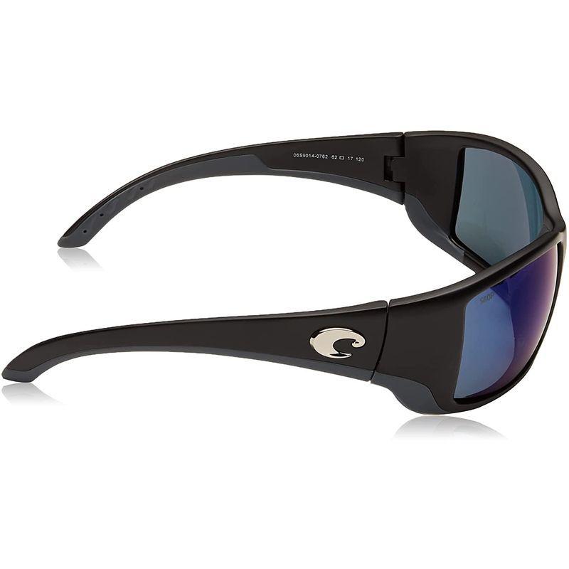 【激安大特価！】  Men's Mar Del Costa Blackfin Black/G Matte Sunglasses, Round Polarized サングラス