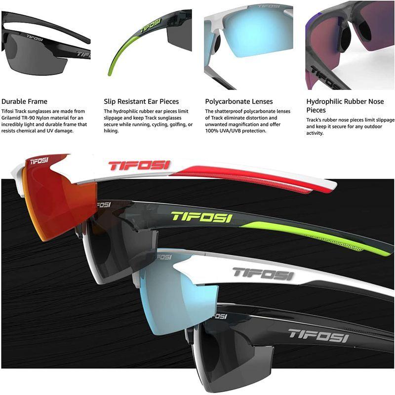 21特集 Tifosi Optics Track Sunglasses White Red Smoke Red スポーツサングラスケース 用品 Panero Shop