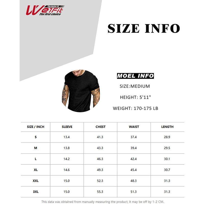 We1Fit Men's Muscle T-Shirt Short Sleeve Bodybuilding Gym Tee Fashion