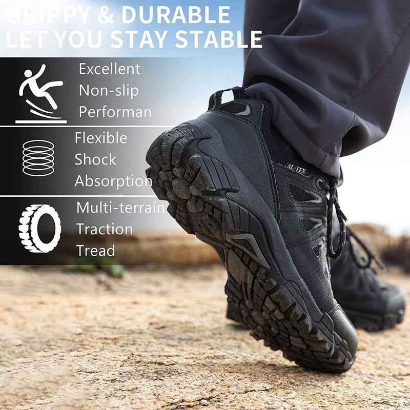 【限定品】 Hiking Waterproof Men's SHULOOK Shoes Lightwe Top Low Outdoor Slip Non 渓流靴