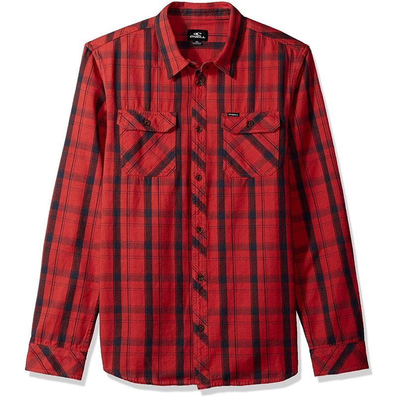 充実の品 O'NEILL S Red/Carpenter, Faded Shirt, Up Button Sleeve Long Men's 半袖 充実の品 O'NEILL S Red/Carpenter, Faded Shirt, Up Button Sleeve Long Men's 半袖