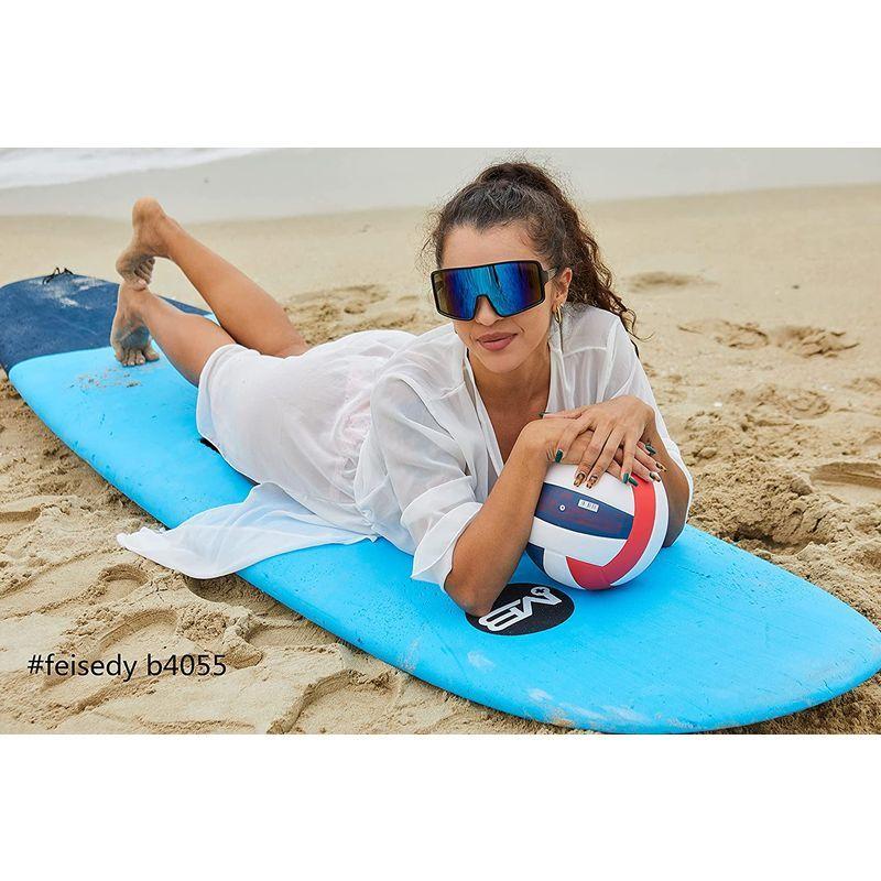 激安アウトレット!】 Sunglasses Sports Shield Large FEISEDY One Women Visor Oversized  Piece サングラス - w7m.com.br