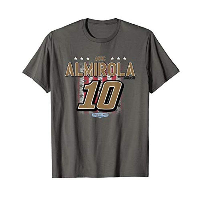 豪華ラッピング無料 NASCAR T-Shirt Flag - Almirola Aric - その他テレビ、アニメ、キャラクターグッズ