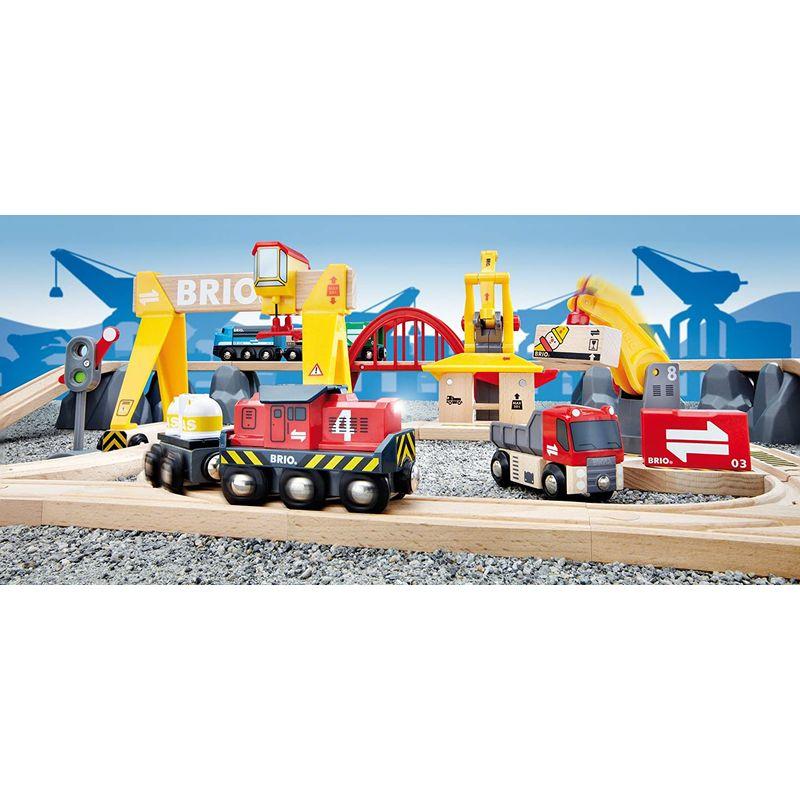 BRIO カーゴレールデラックスセット　 54ピース　(33097)　未開封品 Amazon | BRIO (ブリオ) カーゴレールデラックスセット [全54ピース