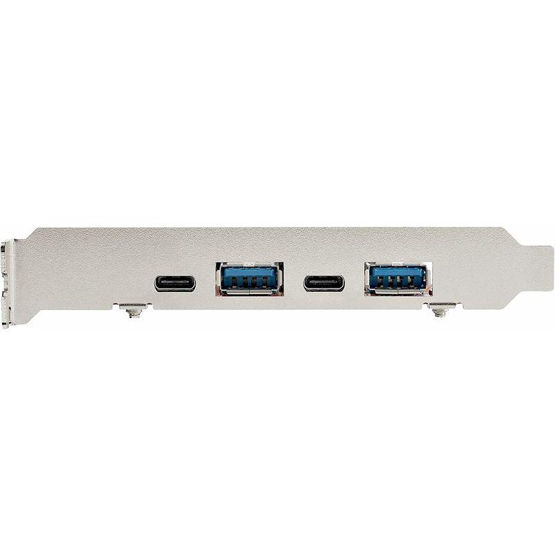 シルバーグレー サイズ StarTech.com 4ポート増設PCI Express
