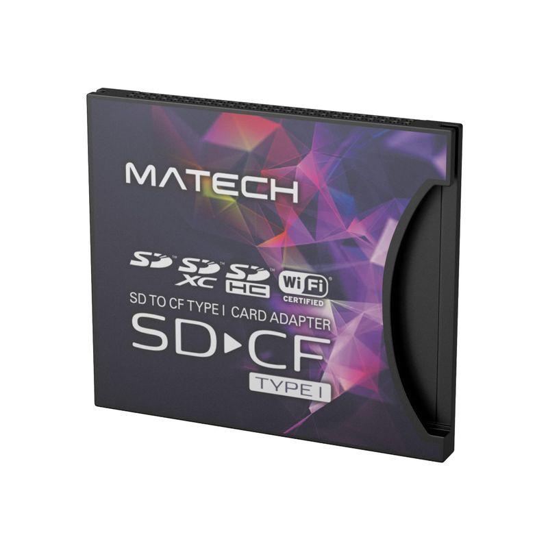 MATECH CFカード アダプタ SDカードからコンパクトフラッシュカード TypeI (タイプ1) 高速変換 WiFi SD対応