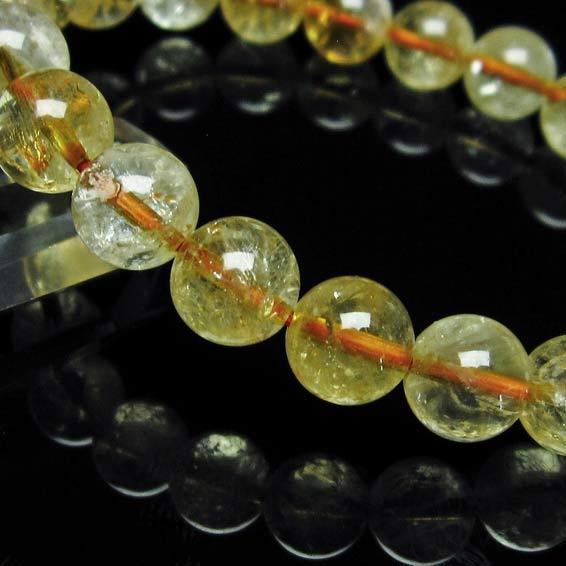 シトリン ブレスレット 9mm 10mm Citrine メンズ レディース メール便