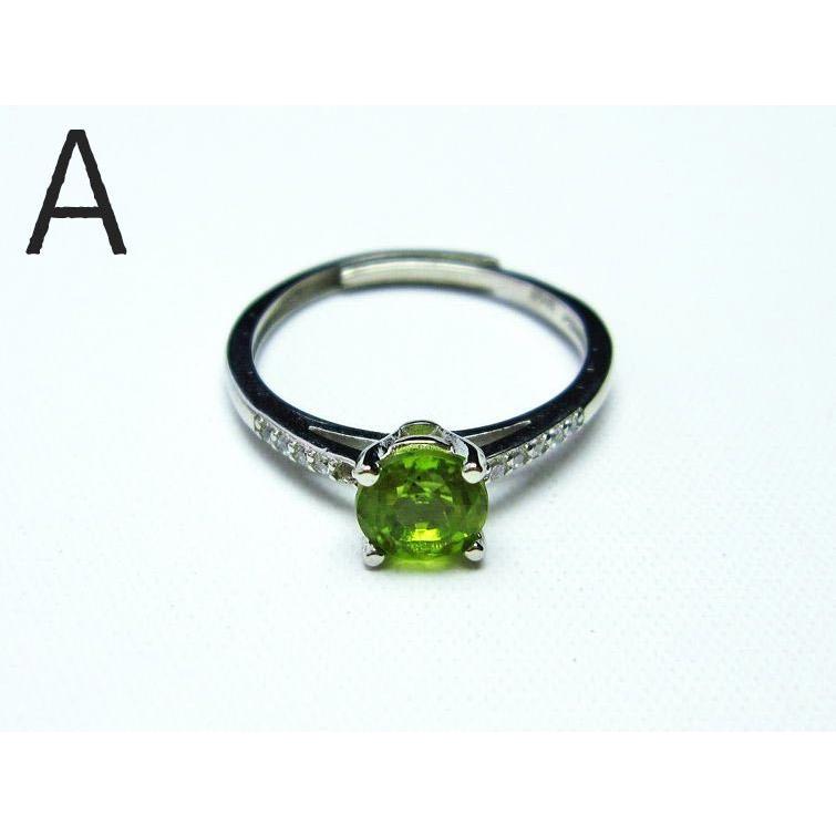 天然石ペリドット·リング ペリドット リング 指輪 フリーサイズ メンズ レディース