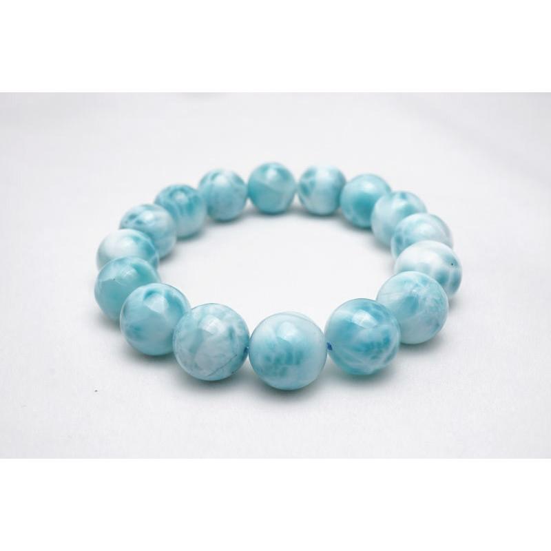 ラリマー ブレスレット 13mm 一点物 111-10176の画像