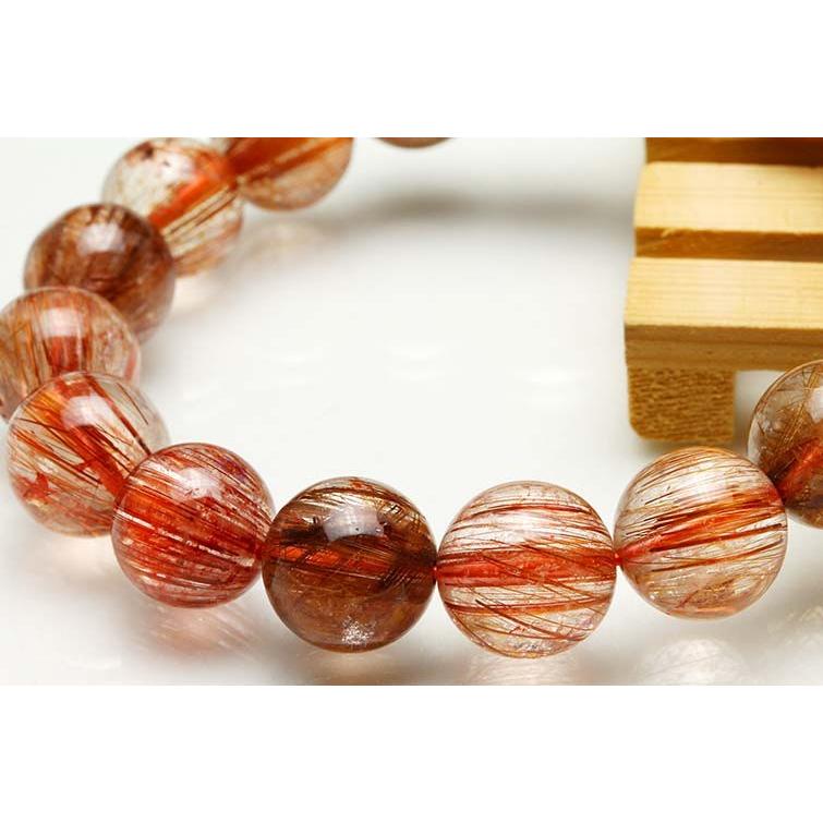 高品質 キャッツアイルチルクォーツ ブレスレット 12mm キャッツアイルチルクォーツ ブレスレット 12mm 一点物 111-10981
