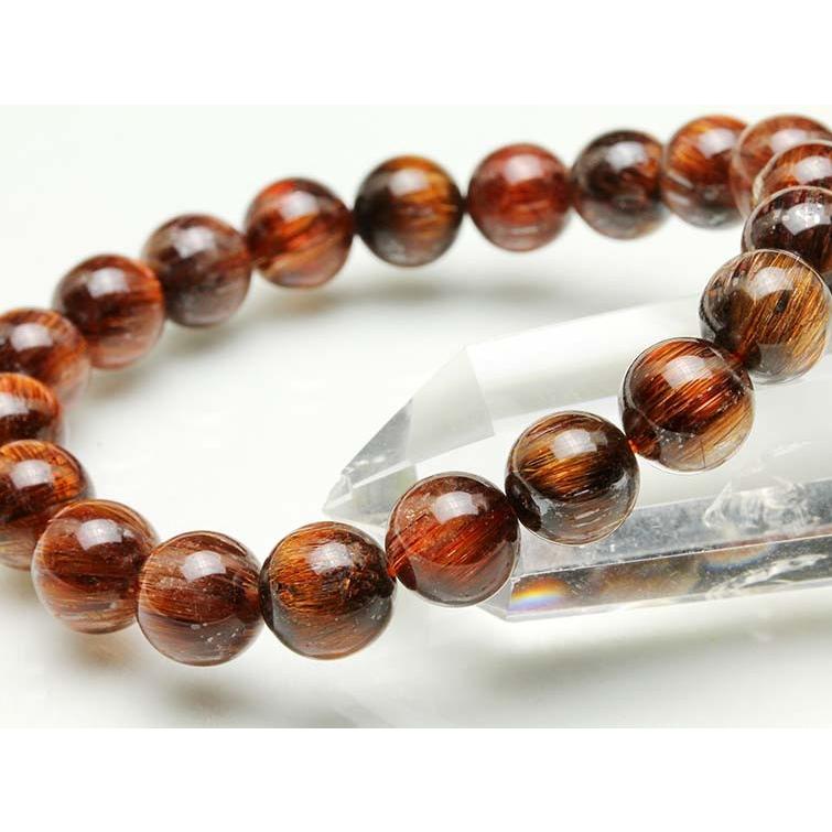 高品質 キャッツアイルチルクォーツ ブレスレット 10mm キャッツアイルチルクォーツブレスレット10mm玉 /パワーストーン