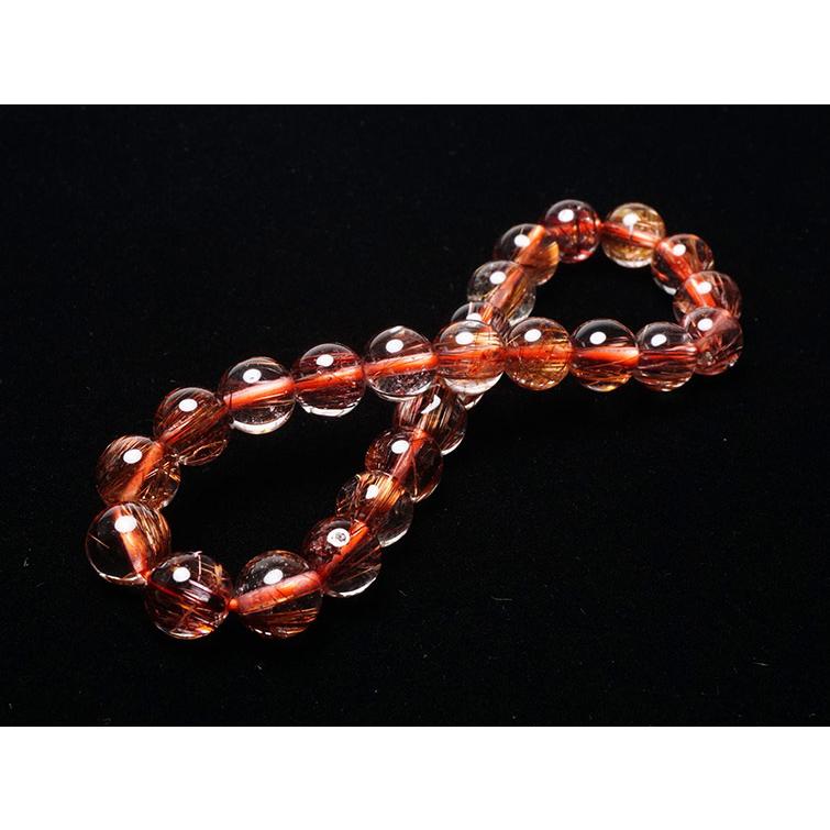 ルチルクォーツ ブレスレット キャッツアイルチル 8mm 一点物 111