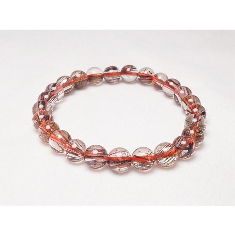 ルチルクォーツ ブレスレット キャッツアイルチル 8mm 一点物 111