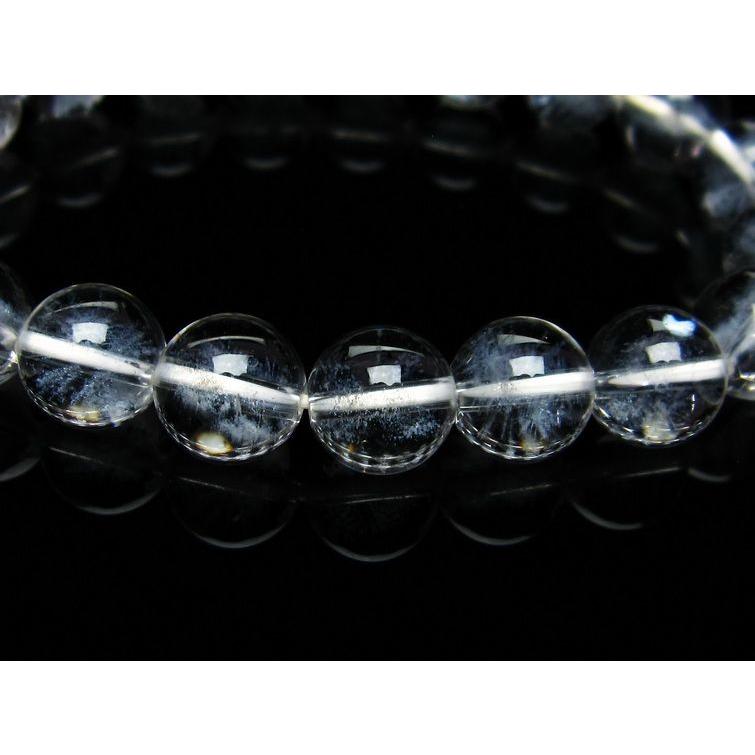 水晶 ブレスレット レーザー彫刻入り 10mm 一点物 メール便送料無料 [M