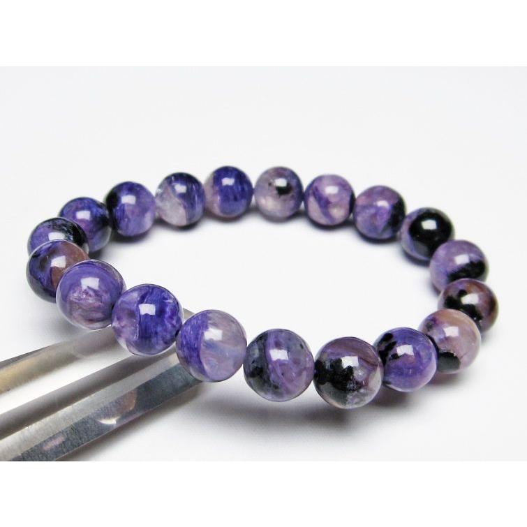 チャロアイト　ブレスレット 11mm チャロアイト ブレスレット エンジェルシリカ 11mm 一点物 111-11430