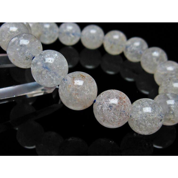 ホワイトガーデンファントムクォーツ ブレスレット 12mm 一点物 メール