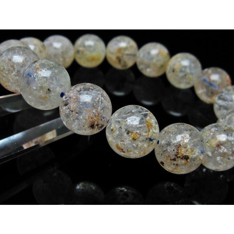 ホワイトガーデンファントムクォーツ ブレスレット 13mm 一点物 メール