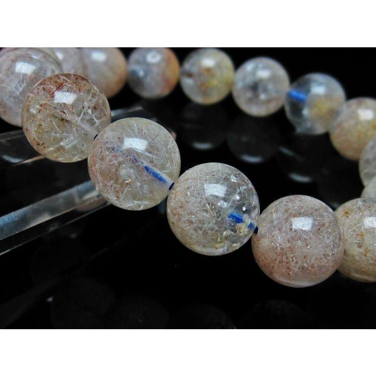 ホワイトガーデンファントムクォーツ ブレスレット 13mm 一点物 メール
