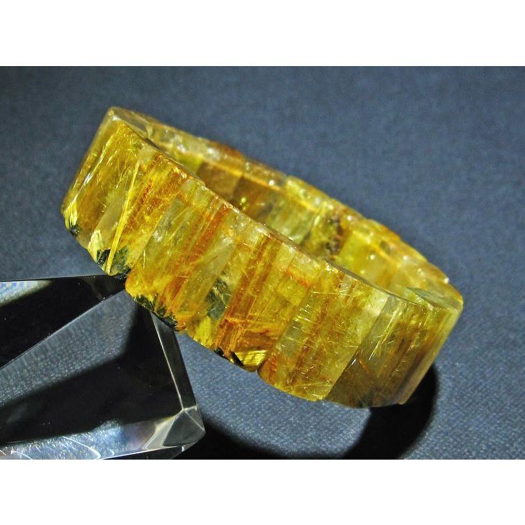 タイチンルチル ルチルクォーツ バングル 送料無料 一点物 111-16868